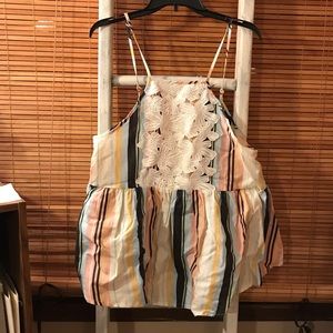 Striped Peplum Summer Top ☀️